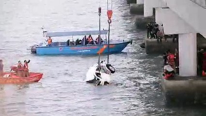 Authorities raise submerged SUV from under Penang Bridge