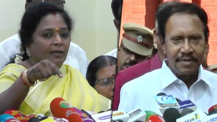 அதிமுக  விவகாரத்தில் தமிழிசை மூக்கை நுழைக்க கூடாது - தம்பிதுரை- வீடியோ