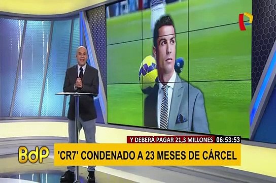 Cristiano Ronaldo es condenado a 23 meses de cárcel por fraude