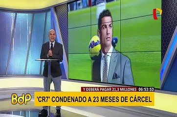 Cristiano Ronaldo es condenado a 23 meses de cárcel por fraude