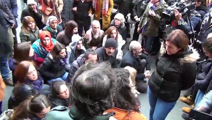 Kadın platformunun basın açıklamasında ilginç gerginlik