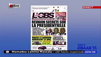 REPLAY - Revue de Presse - Pr : MAMADOU MOUHAMED NDIAYE - 22 Janvier 2019