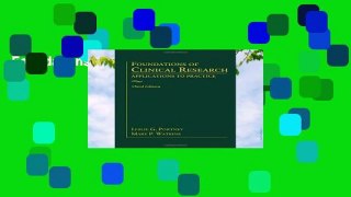Foundations of Clinical Research
