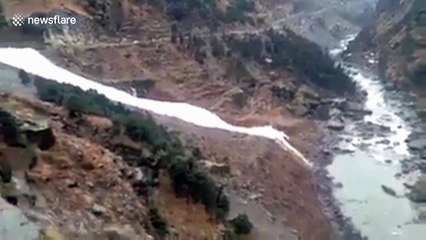 Avalanches bury major highway tunnel in India, triggering rescue effort