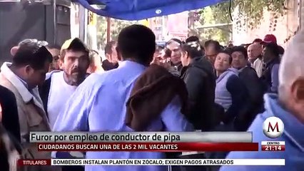 Sigue la convocatoria de choferes de pipas