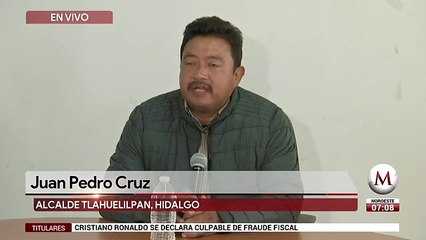 Alcalde de Tlahuelilpan ofrece mensaje tras la explosion