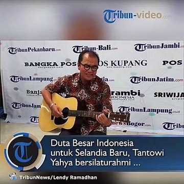 Tantowi Yahya Nyanyikan Country Roads di Kantor Redaksi Tribunnews