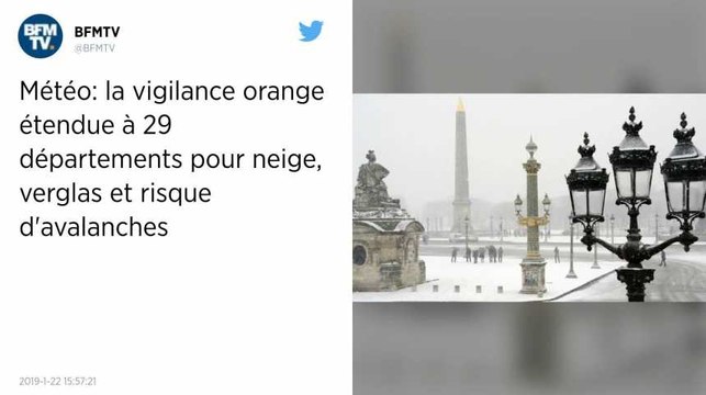 Météo. 25 départements en vigilance orange neige-verglas, quatre en alerte avalanches