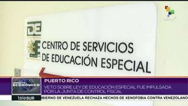 Gobernador de Puerto Rico rechaza la Ley de Educación Especial