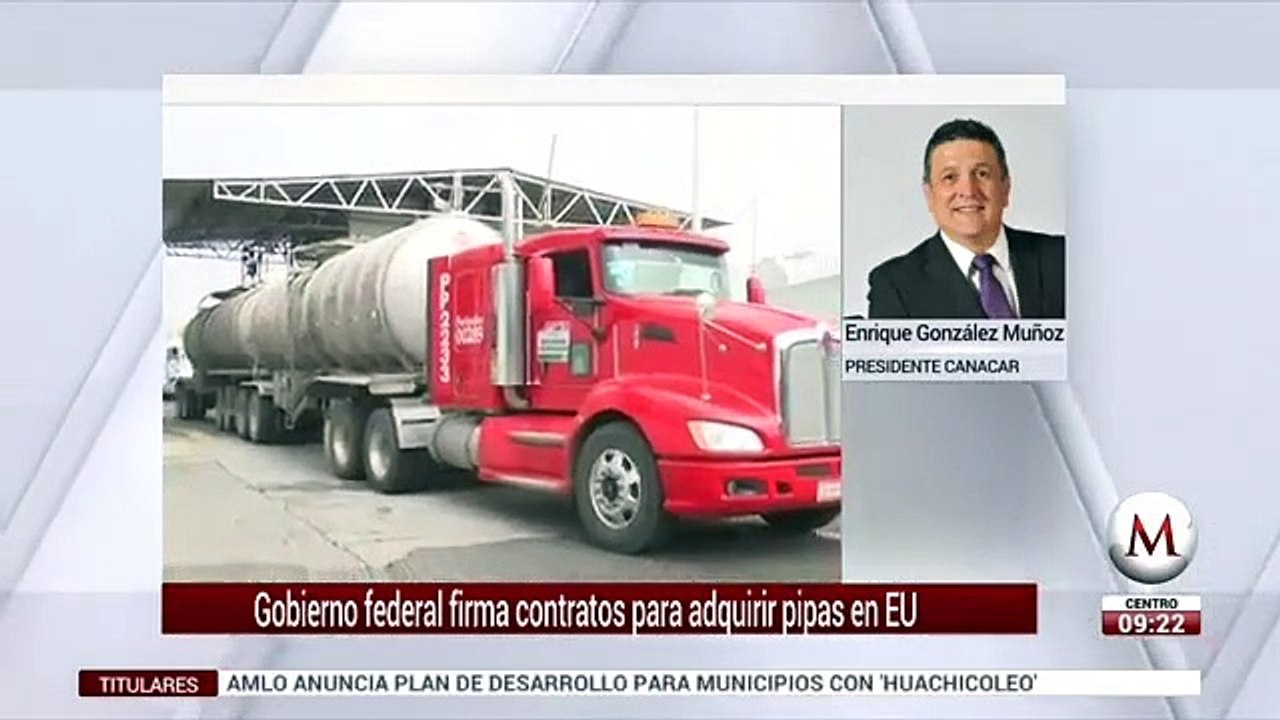 Entrevista a Enrique González sobre adquisición de pipas a EU