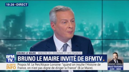 Bruno Le Maire est "favorable à la suppression totale de la taxe d'habitation"