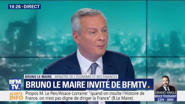Bruno Le Maire est favorable à la suppression totale de la taxe d'habitation
