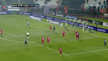 4-0 Leo Jaba Second Goal - PAOK 4 - 0 Panachaiki  22.01.2019 [HD]