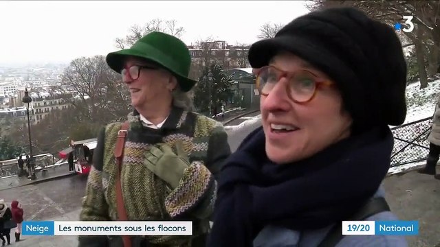 Neige : les monuments parisiens couverts de blanc