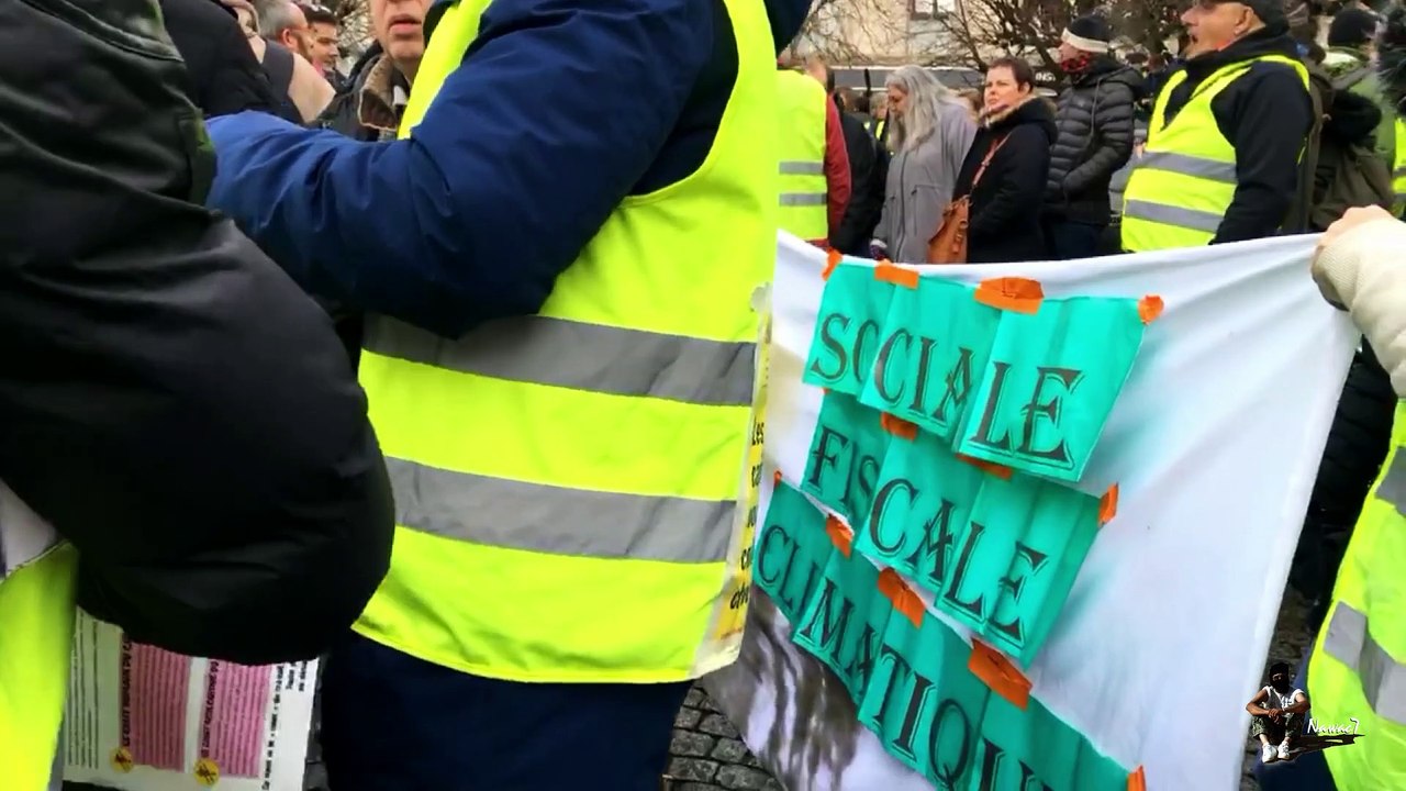 Gilets Jaunes à Tours – Acte 10 (Acte X) – Black Bloc, BAC, Racailles ? Qui est qui ? 19 janvier 2019.