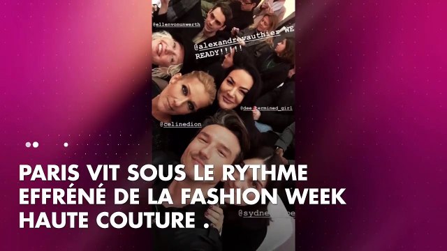 PHOTOS. Céline Dion et Pepe Munoz à Paris _ complicité et gestes tendres au défilé Alexandre Vauthie