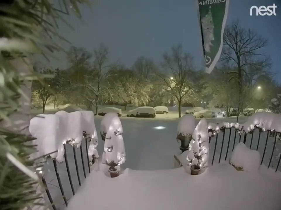 Chute de neige en Virginie (USA) - Timelapse impressionnant