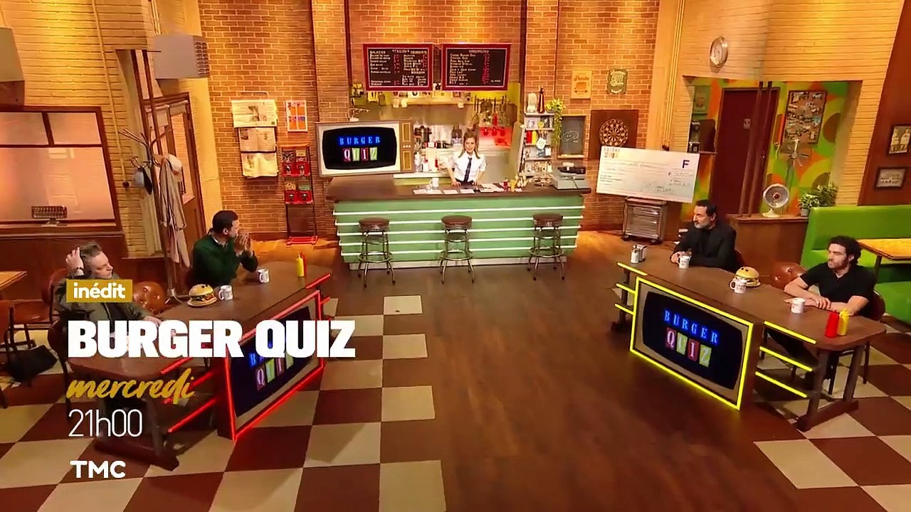 Jérôme Commandeur et Marina Fois prennent les commandes du Burger Quiz demain soir à partir de 21h00 sur TMC