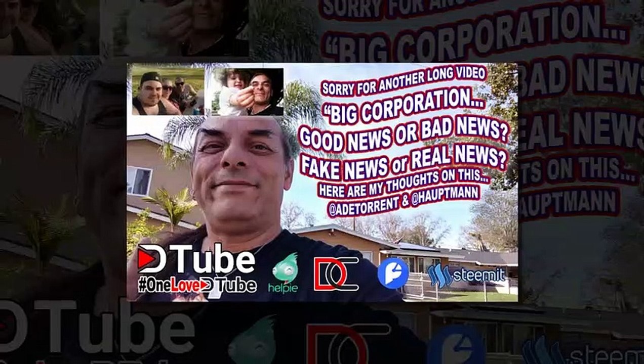 My 2 Cents - Big Cooperation Good or Bad - Fake News or Real News - Q & A for Real - Sorry for another Long Video - @adetorrent and @hauptmann