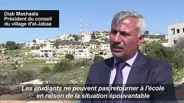 Refus aide USA: les travaux d'une école Palestinienne stoppés