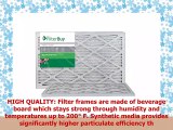 FilterBuy 16x20x1 MERV 8 Pleated AC Furnace Air Filter Pack of 2 Filters 16x20x1