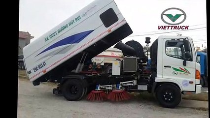 Xe quét rác hút bụi dường hino 5 khối