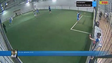 But de sebastien  (0-4) - Les banqsters Vs Pompiers de Chauvigny  - 22/01/19 21:00 - Ligue A