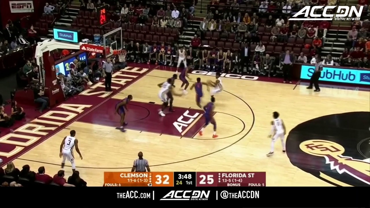 Clemson vs. Florida State Basketball Highlights (2018-19)