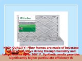 FilterBuy AFB MERV 8 16x20x1 Pleated AC Furnace Air Filter Pack of 4 Filters 16x20x1