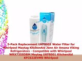 5Pack Replacement UKF8001 Water Filter for Whirlpool Maytag KitchenAid Jenn Air Amana
