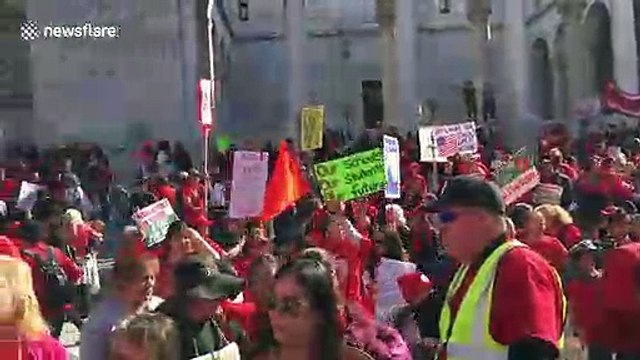 Celebrations as LA teachers and school district reach tentative deal to end strike
