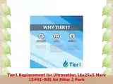 Tier1 Replacement for Ultravation 16x25x5 Merv 1391005 Air Filter 2 Pack