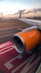 landing into lanzarote! onboard the thomas cook 757-300!MT1002 london gatwick!