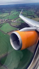 taking off from london gatwick onboard the thomas cook boeing 757-300 bound for lanzarote!