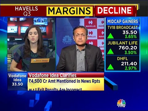 Expect margin to go back to normalised levels in next few quarters, says Havells