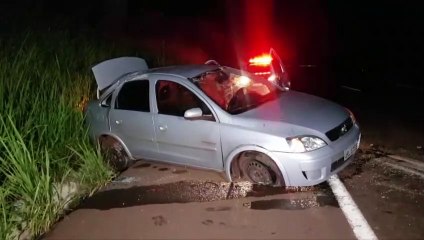 Capotamento foi registrado na BR- 467