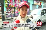 Ecuador: venezolanos se han visto obligados a retornar a su país