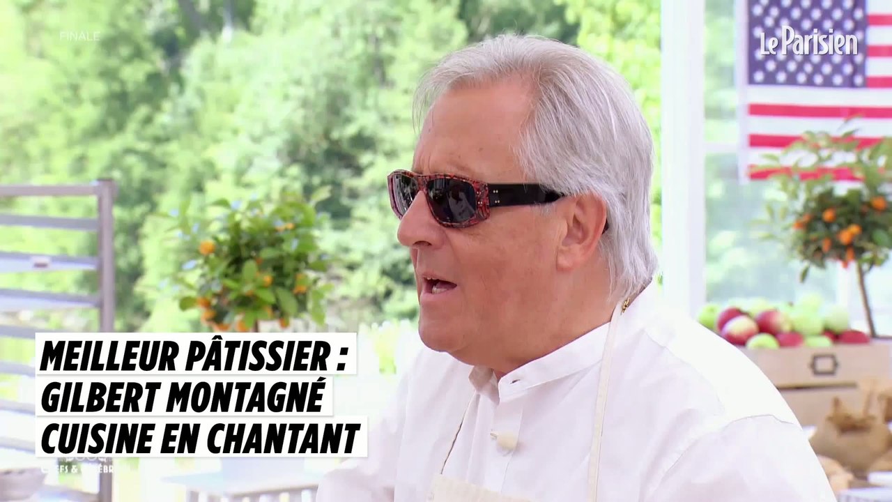 Gilbert Montagné, finaliste du « Meilleur pâtissier : Célébrités », cuisine en chantant