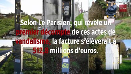 Les radars vandalisés coûteront un demi-milliard d'euros à l'État