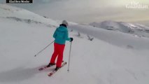 L'interception Israélienne d'un missile Syrien filmée par la caméra d'un snowboardeur