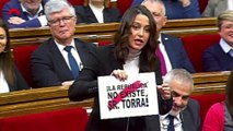 Arrimadas intenta atacar Torra amb un nou cartell