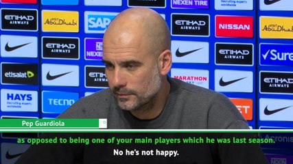 He's not happy - Guardiola on Otamendi