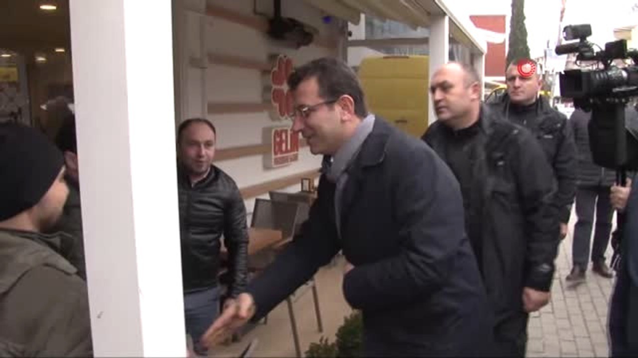 CHP İstanbul Büyükşehir Belediye Başkan Adayı Ekrem İmamoğlu'ndan Tuzla'da Esnaf Turu