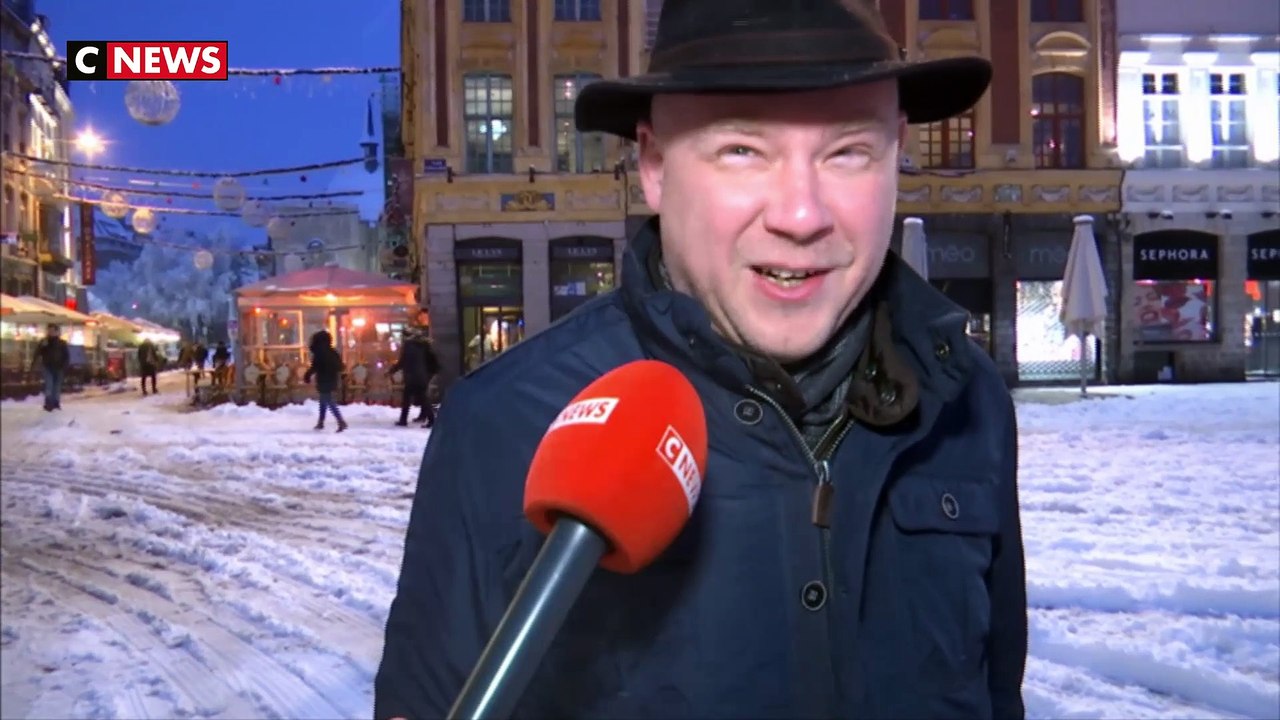 Froid : Lille sous la neige
