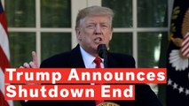 Trump Announces Deal Reached To End Longest Government Shutdown In US History