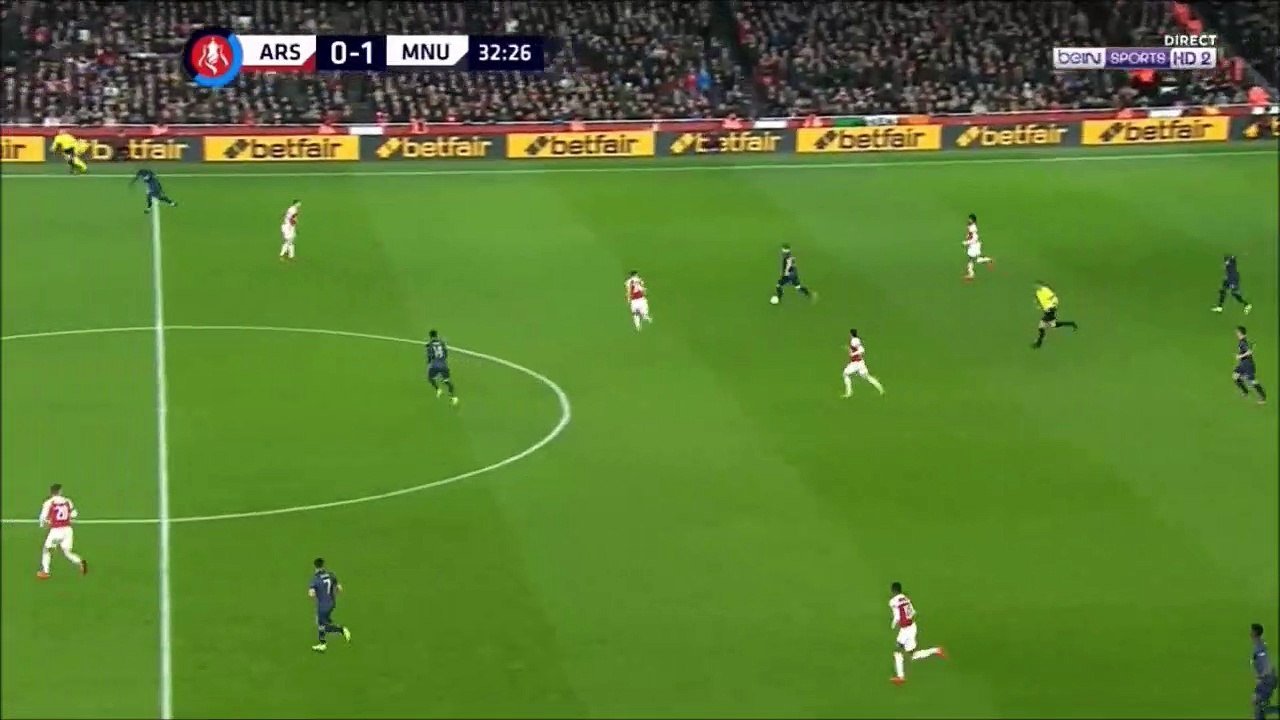 Jesse Lingard goal vs Arsenal (0-2)