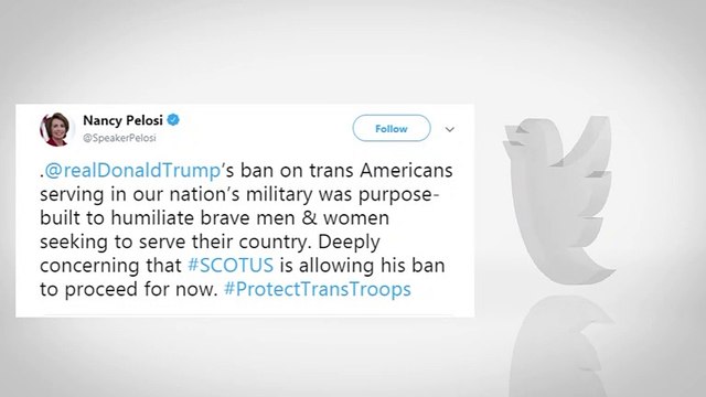Political Figures React To Supreme Court Grant For Trump's Military Transgender Ban