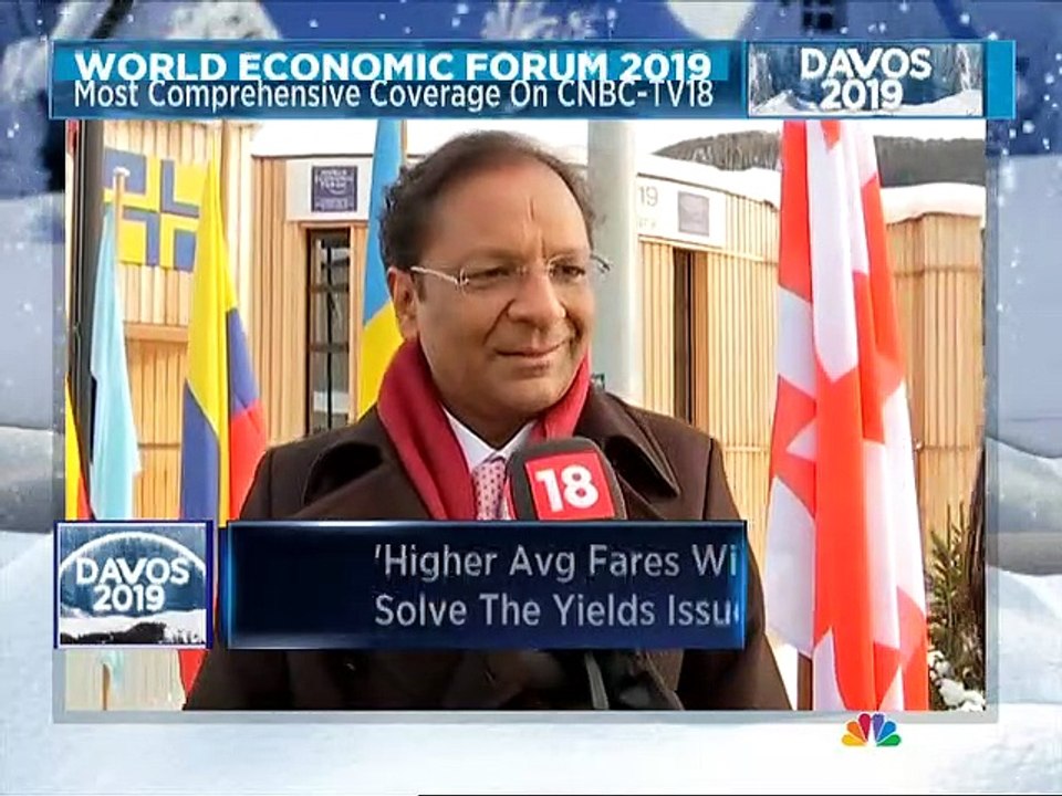 Davos 2019: Market leaders in Indian aviation space need to step up & hike fares, says Ajay Singh CMD of Spicejet