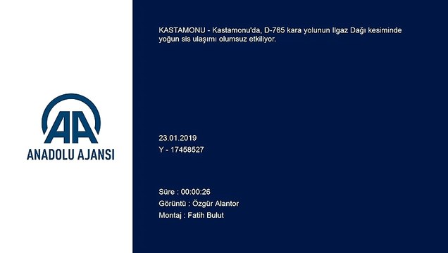 Ilgaz Dağı'nda sis ulaşımı olumsuz etkiliyor - KASTAMONU