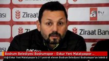 Bodrum Belediyesi Bodrumspor - Evkur Yeni Malatyaspor Maçının Ardından
